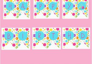 Instant Download Happy Birthday Banner Candyland Happy Birthday Banner Instant Download