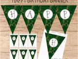 Instant Download Happy Birthday Banner Happy Birthday Banner Instant Download Camo Baner Burlap