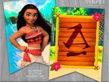 Instant Download Happy Birthday Banner Moana Birthday Banner Instant Download Disney Princess