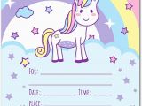 Internet Birthday Invitations Unicorn Birthday Party Printed Invitations Birthday Wikii