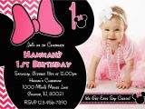 Invitation Card for 1 Year Old Birthday Girl One Year Old Birthday Party Invitations Oxsvitation Com