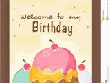 Invitation Card for Birthday Party Online Invitation Card Design for Birthday Party Stock Image