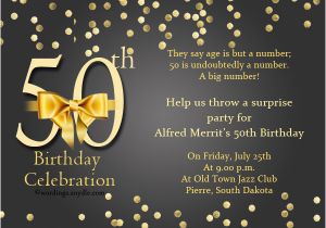 Invitation Cards for 50th Birthday Party 50th Birthday Invitation Wording Samples Wordings and