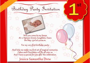 Invitation Cards for Birthday Party Wordings 1st Birthday Invitation Cardsfor Boy orderecigsjuice Info