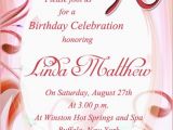 Invitation Cards for Birthday Party Wordings 90th Birthday Invitation Wording 365greetings Com