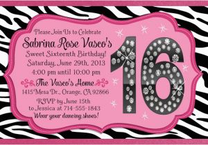 Invitation Cards for Sweet 16 Birthday 16th Birthday Invitation Ideas Cimvitation