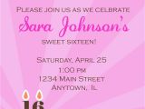 Invitation Cards for Sweet 16 Birthday Birthday Party Sweet 16 Birthday Invitations Templates