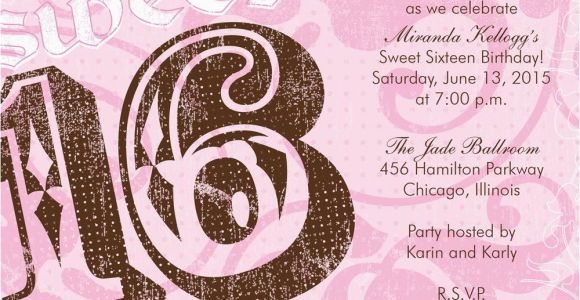 Invitation Cards for Sweet 16 Birthday Cute Sweet 16 Birthday Invitations New Invitations