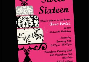 Invitation Cards for Sweet 16 Birthday Sweet 16 Invitation Quotes Quotesgram