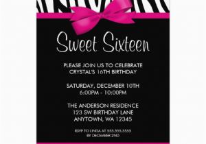 Invitation for 16th Birthday Party Sweet 16th Birthday Invitations Templates Free