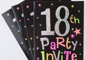 Invitation for 18th Birthday Party 18th Birthday Party Invitation Cards Pack Of 10 Only 1 49