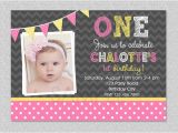 Invitation for 1st Birthday Of Baby Girl Baby Girl 1st Birthday Invitations Drevio Invitations Design