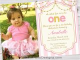 Invitation for 1st Birthday Of Baby Girl Girl First Birthday Invitations 1st Birthday Party