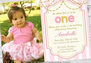 Invitation for 1st Birthday Of Baby Girl Girl First Birthday Invitations 1st Birthday Party