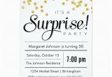 Invitation for A Surprise Birthday Party Confetti Surprise Party Invitation Zazzle Com
