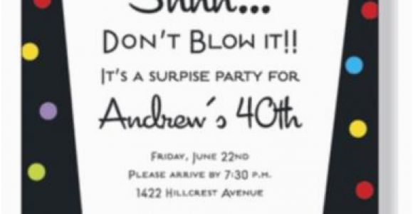 Invitation for A Surprise Birthday Party Wording for Surprise Birthday Party Invitations Free