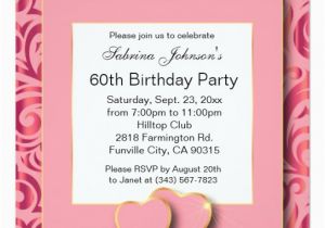 Invitation to A Birthday Party Text 60th Birthday Party Diy Text Invitation Zazzle