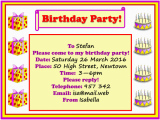 Invitation to A Birthday Party Text Birthday Party Invitation Learnenglish Kids British