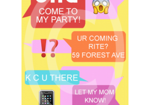 Invitation to A Birthday Party Text Text Message Birthday Invite for 7 00 Invitations
