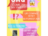 Invitation to Birthday Party Text Text Message Birthday Invite for 7 00 Invitations