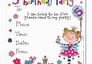Invitation Wording for 5th Birthday Girl 5th Birthday Party Invitations Best Party Ideas