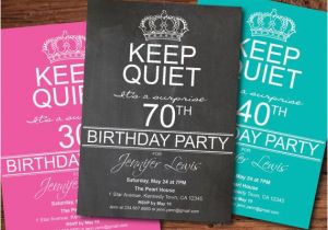Invitation Wording for 70th Birthday Surprise Party Adult Surprise 70th Birthday Party Invitation 80th