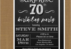 Invitation Wording for 70th Birthday Surprise Party Surprise 70 Birthday Party Invitations Surprise 70th Birthday