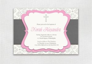 Invitation Wording for Baptism and Birthday Birthday Invitations 1st Birthday Baptism Invitations