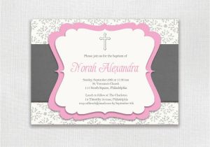 Invitation Wording for Baptism and Birthday Birthday Invitations 1st Birthday Baptism Invitations