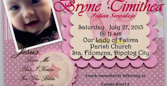 Invitation Wording for Baptism and Birthday First Birthday and Baptism Invitations First Birthday