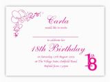 Invitations for 18th Birthday Party 18th Birthday Party Invitation Birthdays
