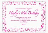 Invitations for 18th Birthday Party 18th Birthday Party Invitation Birthdays