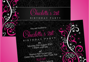 Invitations for 18th Birthday Party Personalised 18th 21st 30th 40th Birthday Party