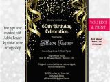 Invitations for 60 Birthday Party 60th Birthday Invitation 60th Birthday Party Invitation 60th