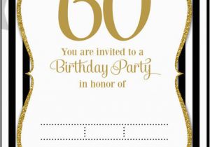 Invitations for 60 Birthday Party Free Printable 60th Birthday Invitation Templates Free