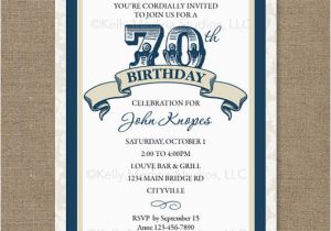 Invitations for 70th Birthday Party Templates 8 70th Birthday Party Invitations for Your Ideas