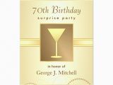 Invitations for 70th Birthday Surprise Party 70th Birthday Surprise Party Invitations Gold Zazzle