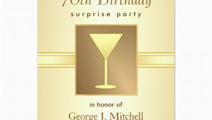Invitations for 70th Birthday Surprise Party 70th Birthday Surprise Party Invitations Gold Zazzle