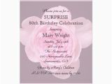 Invitations for 80th Birthday Surprise Party 80th Surprise Birthday Party Invitation Rose Zazzle