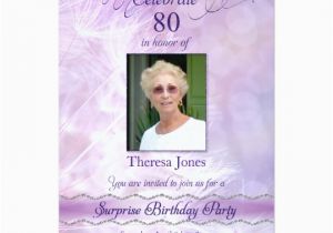 Invitations for 80th Birthday Surprise Party 80th Surprise Birthday Party Invitations Zazzle Com