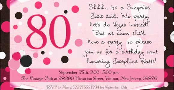 Invitations for 80th Birthday Surprise Party Surprise Birthday Party Invitations Wording Ideas