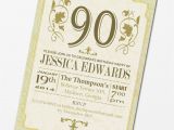 Invitations for 90th Birthday Party 90th Birthday Party Invitations Party Invitations Templates