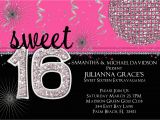 Invitations for A Sweet 16 Birthday Party Sweet 16 Birthday Invitation Hot Pink Custom and Printable
