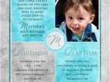 Invitations for Baptism and 1st Birthday together Free Printable First Birthday and Baptism Invitation