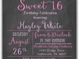 Invitations for Sweet Sixteen Birthday Party Sweet 16 Birthday Party Invitations