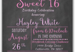 Invitations for Sweet Sixteen Birthday Party Sweet 16 Birthday Party Invitations