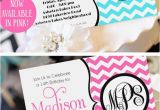 Invitations for Teenage Girl Birthday Party Teen Girl Birthday Invitation Monogram Birthday Invitation