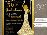 Invites for 50th Birthday Party 50th Birthday Party Invitations Woman Bling Dress 40th Womans