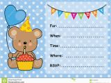 Inviting Cards for A Birthday Invitation Card Birthday Boy Stock Vector Illustration