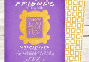 Inviting Friends for Birthday Party Friends Tv Show Shower Invitation Bridal Shower Birthday